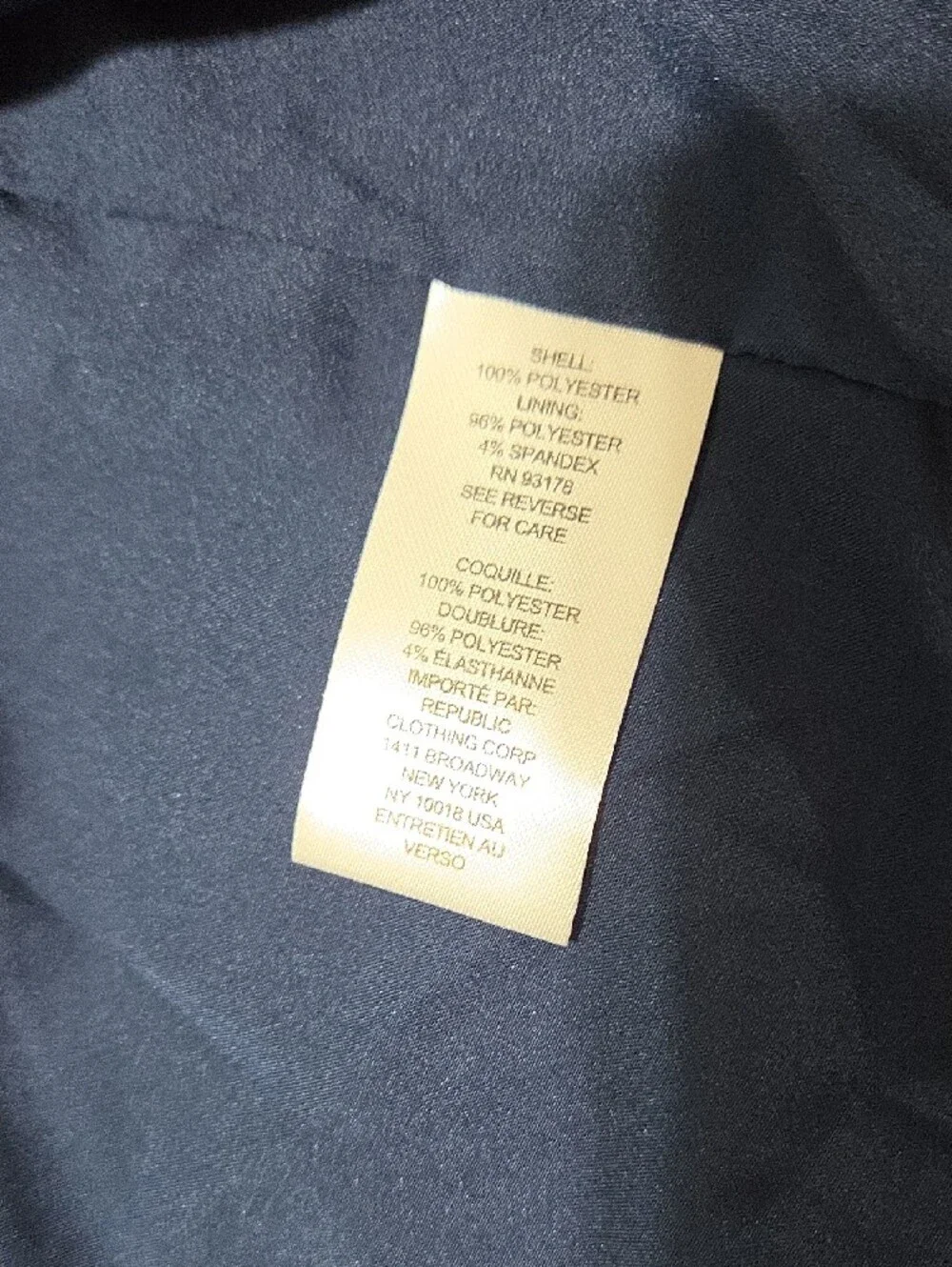 Navy Crushed Velvet Tailored Blazer
